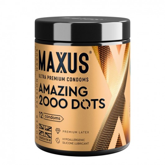 Точечные презервативы MAXUS 2000 Amazing Dots с железным кейсом - 12 шт. - Maxus - купить с доставкой в Северске