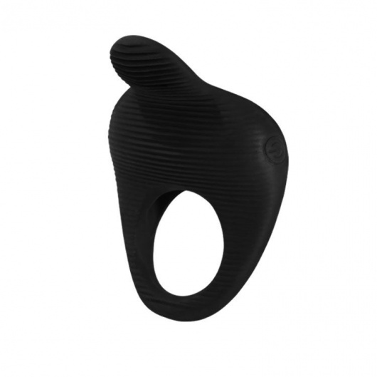 Чёрное эрекционное виброкольцо Thimble - Baile - в Северске купить с доставкой