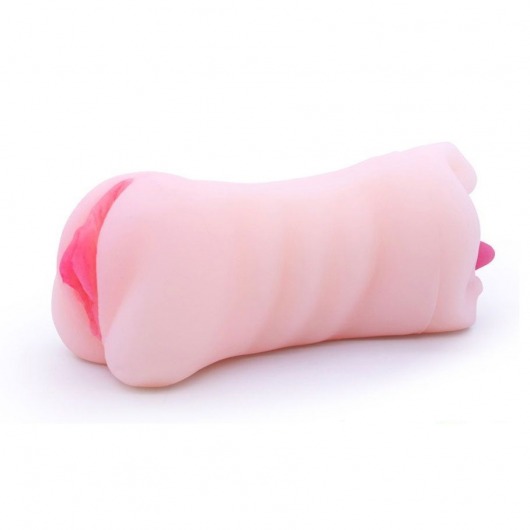 Телесный двусторонний мастурбатор - вагина и ротик - Boys of Toys - в Северске купить с доставкой