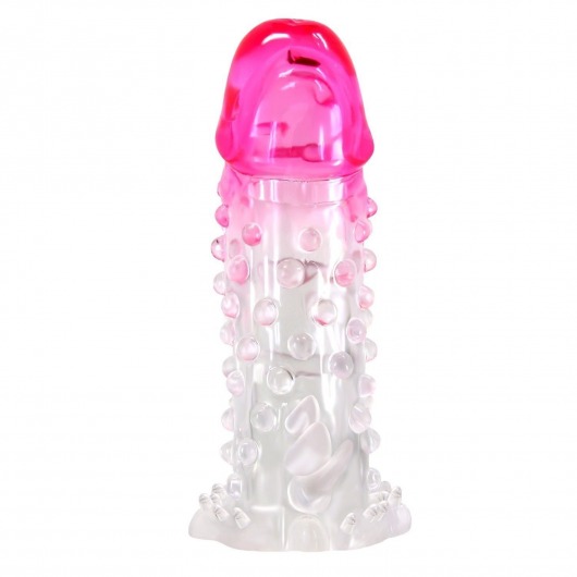 Прозрачно-розовая насадка на пенис Wilford - 13,5 см. - Baile - в Северске купить с доставкой
