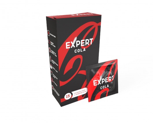Презервативы с ароматом колы Expert Cola - 15 шт. - Expert - купить с доставкой в Северске