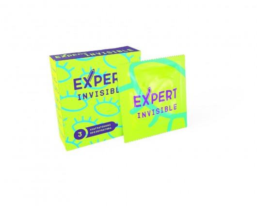 Ультратонкие презервативы Expert Invisible - 3 шт. - Expert - купить с доставкой в Северске