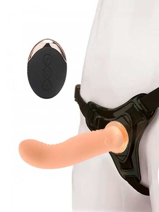 Женский вибрострапон со съемной насадкой и пультом ДУ - Erokay - купить с доставкой в Северске