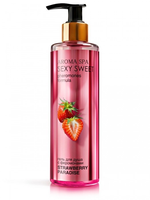 Гель для душа с феромонами и ароматом клубники Strawberry Paradise - 200 мл. -  - Магазин феромонов в Северске
