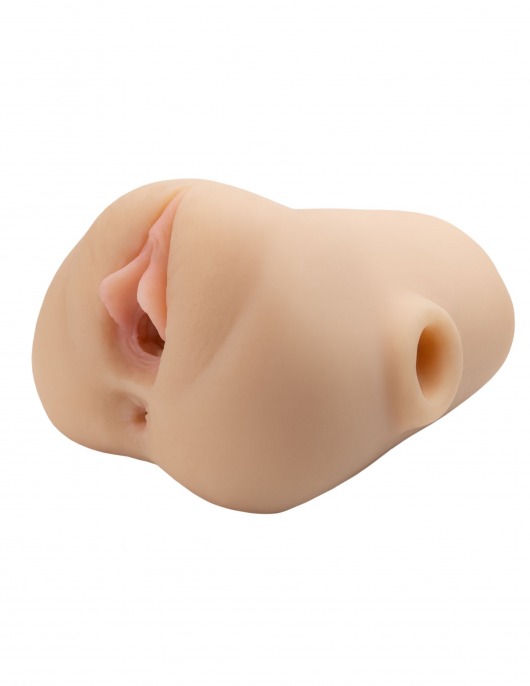 Телесный мастурбатор с вибрацией Double Pounder Vibrating Squeeze Stroker - Pipedream - в Северске купить с доставкой