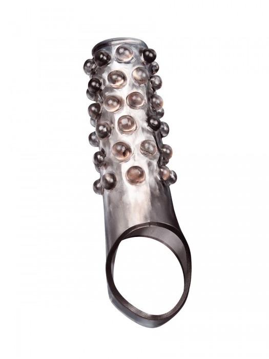 Дымчатая насадка на пенис с выпуклостями - 11 см. - Sex Expert - в Северске купить с доставкой