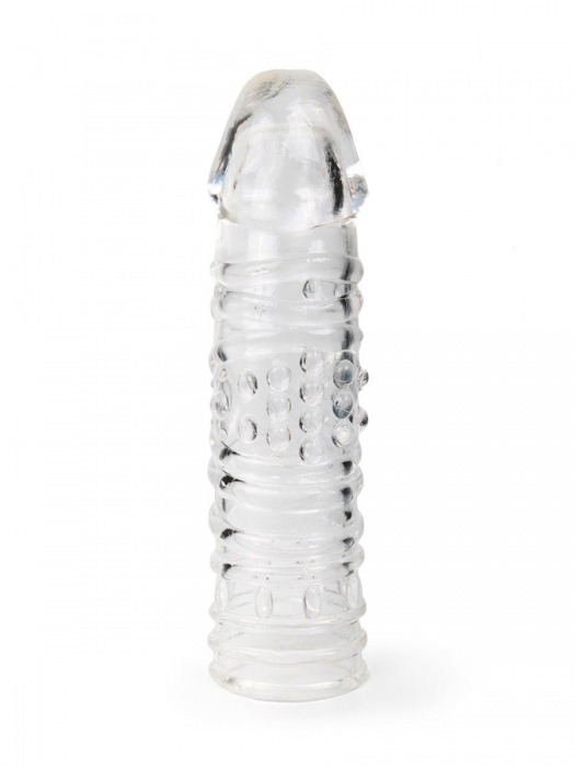 Прозрачная закрытая насадка на пенис - 17 см. - Sex Expert - в Северске купить с доставкой