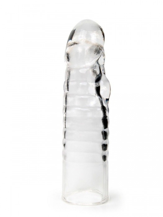 Прозрачная закрытая насадка на член - 15 см. - Sex Expert - в Северске купить с доставкой