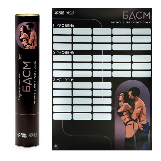 Плакат для двоих со скретч-слоем «БДСМ» - Сима-Ленд - купить с доставкой в Северске