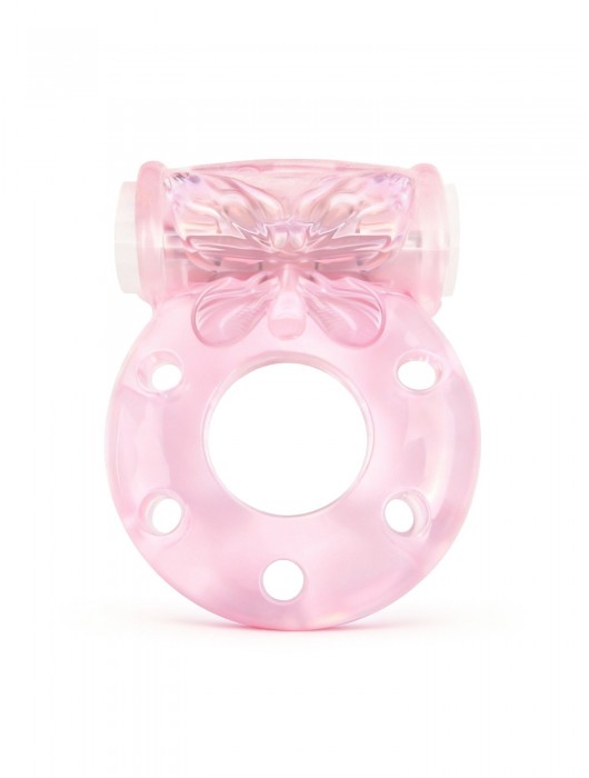 Розовое эрекционное виброкольцо с бабочкой - 1137 - в Северске купить с доставкой