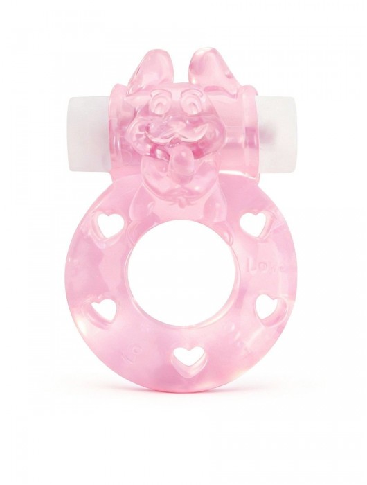 Розовое эрекционное виброкольцо в форме зайчика - 1137 - в Северске купить с доставкой