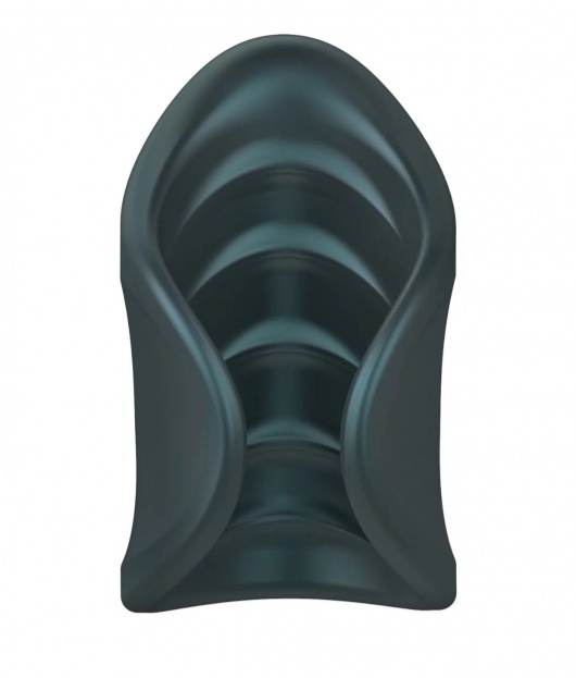 Серый сквозной мастурбатор с вибрацией Manwan Starter - Manwan - в Северске купить с доставкой