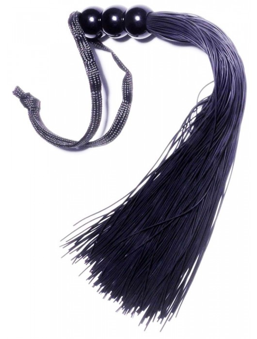 Черная силиконовая плетка - 25,4 см. - Boys of Toys - купить с доставкой в Северске