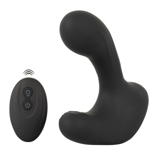Черная анальная вибропробка с функцией расширения RC Butt Plug with 3 functions - Orion - в Северске купить с доставкой