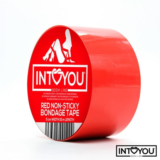 Красный скотч для фиксации Non-Sticky Bondage Tape - 15 м. - Intoyou - купить с доставкой в Северске