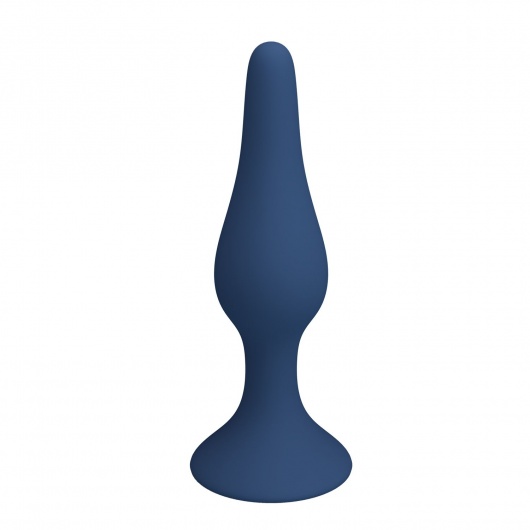 Синяя анальная пробка Slim Anal Plug S - 10,3 см. - Baile