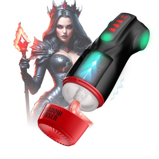 Интерактивный мастурбатор Raven с вакуумом, вибрацией и подсветкой - Shots Media BV - в Северске купить с доставкой