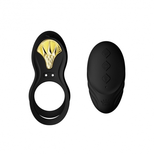 Черное эрекционное виброкольцо Bayek с пультом ДУ - Zalo - в Северске купить с доставкой