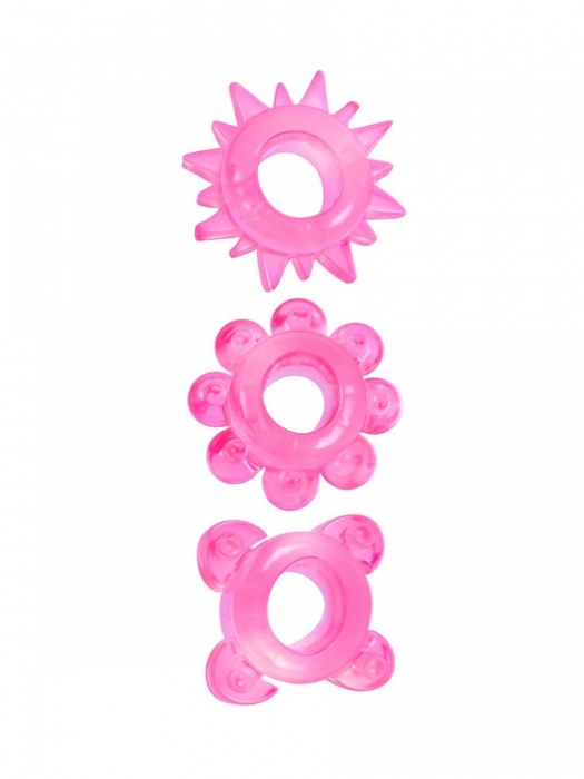 Комплект из 3 розовых эрекционных колец - Erowoman-Eroman - в Северске купить с доставкой