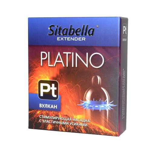 Стимулирующая насадка с усиками Platino  Вулкан - Sitabella - купить с доставкой в Северске