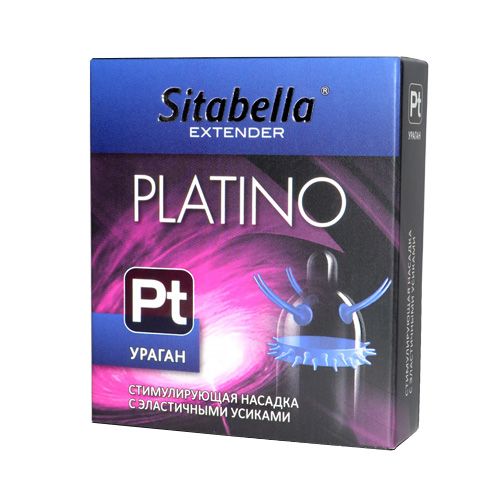 Стимулирующая насадка с усиками и шипиками Platino  Ураган - Sitabella - купить с доставкой в Северске