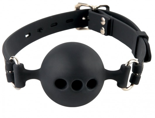 Силиконовый кляп-шар с отверстиями для дыхания Silicone Breathable Ball Gag Small - Pipedream - купить с доставкой в Северске