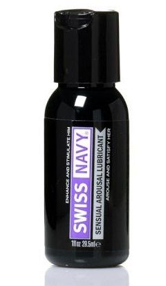 Возбуждающий гель-лубрикант на водной основе Sensual Arousal Lubricant  - 29,5 мл. - Swiss navy - купить с доставкой в Северске