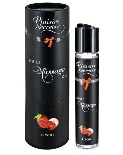 Массажное масло с ароматом личи Huile de Massage Gourmande Litchi - 59 мл. - Plaisir Secret - купить с доставкой в Северске
