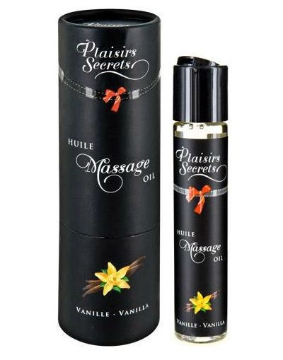 Массажное масло с ароматом ванили Huile de Massage Gourmande Vanille - 59 мл. - Plaisir Secret - купить с доставкой в Северске
