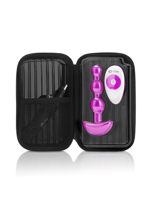 Анальная виброёлочка TRIPLET ANAL BEADS FUCHSIA - 14 см. - b-Vibe