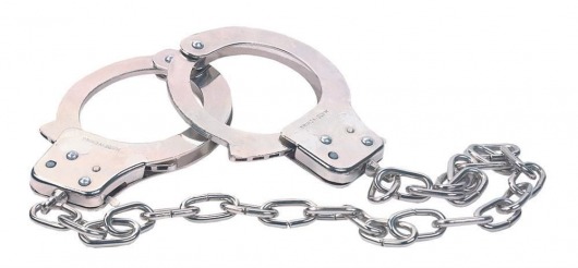 Наручники из металла с длинной цепочкой CHROME HANDCUFFS METAL HANDCUFFS W. KEY - NMC - купить с доставкой в Северске