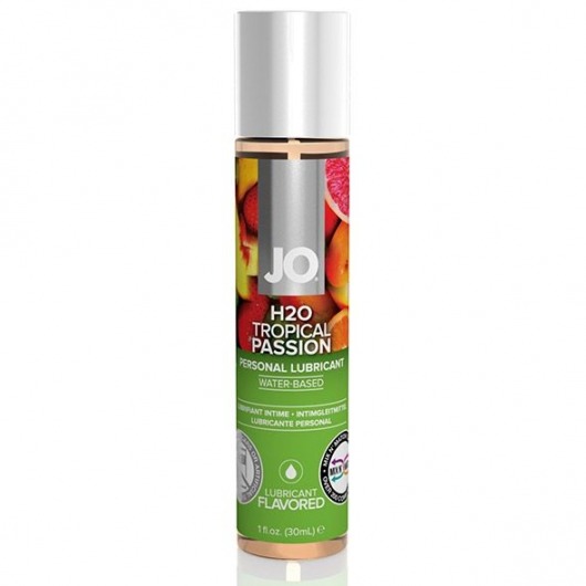 Смазка с ароматом тропических фруктов JO Flavored Tropical Passion - 30 мл. - System JO - купить с доставкой в Северске