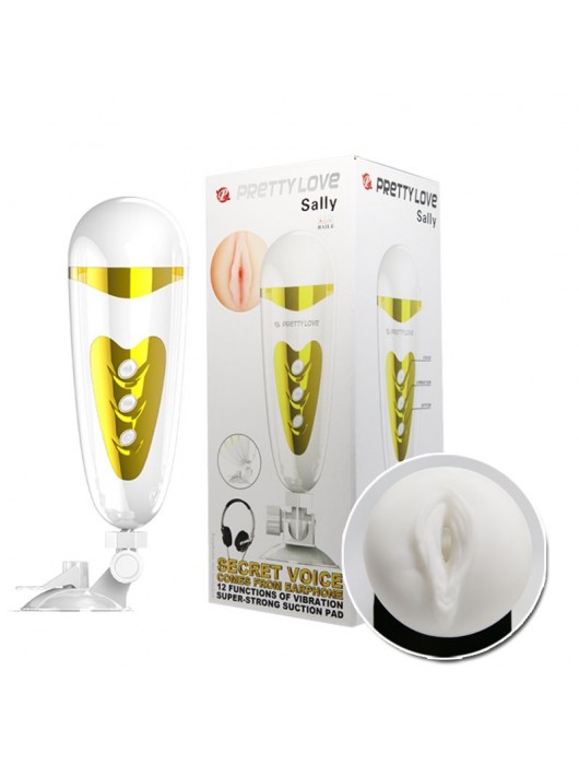 Мега-мастурбатор вагина Sally с вибрацией и голосом - Baile - в Северске купить с доставкой