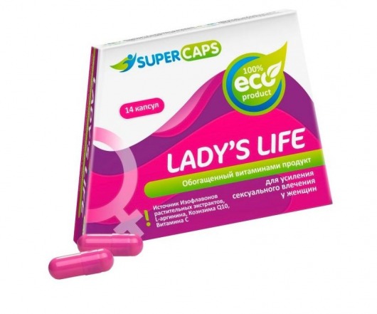 Возбуждающие капсулы Ladys Life - 14 капсул (0,35 гр.) - SuperCaps - купить с доставкой в Северске