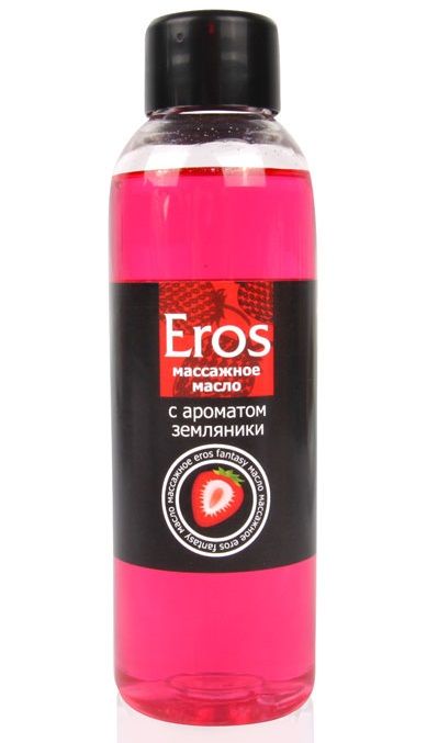 Массажное масло Eros fantasy с ароматом земляники - 75 мл. - Биоритм - купить с доставкой в Северске