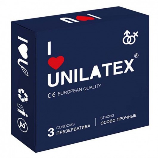 Ультрапрочные презервативы Unilatex Extra Strong - 3 шт. - Unilatex - купить с доставкой в Северске