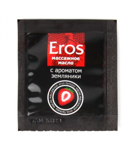Пробник массажного масла с ароматом земляники Eros fantasy - 4 гр. - Биоритм - купить с доставкой в Северске