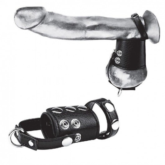 Кольцо на член и мошонку Cock Ring With 2  Ball Stretcher And Optional Weight Ring - BlueLine - в Северске купить с доставкой
