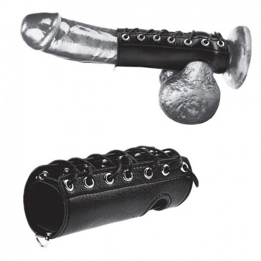 Сбруя на член на шнуровке 5  Cock Sheath - BlueLine - купить с доставкой в Северске