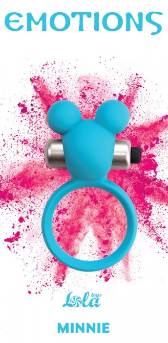 Голубое эрекционное виброколечко Emotions Minnie Breeze - Lola Games - в Северске купить с доставкой