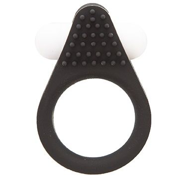 Чёрное эрекционное кольцо LIT-UP SILICONE STIMU RING 1 BLACK - Dream Toys - в Северске купить с доставкой