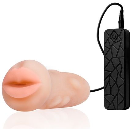Мастурбатор-ротик с вибрацией REALSTUFF VIBRATING MASTURBATOR MOUTH - Dream Toys - в Северске купить с доставкой