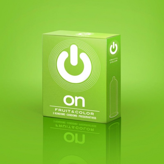 Цветные ароматизированные презервативы ON) Fruit   Color - 3 шт. - ON) - купить с доставкой в Северске