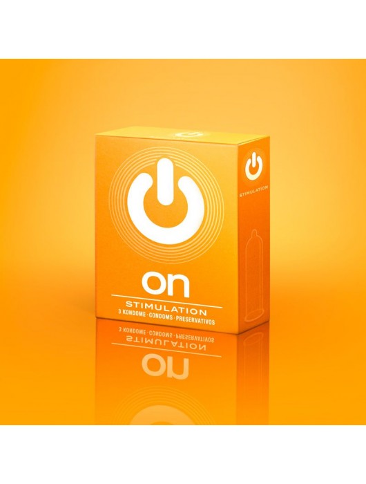 Презервативы ON) Stimulation с точками - 3 шт. - ON) - купить с доставкой в Северске