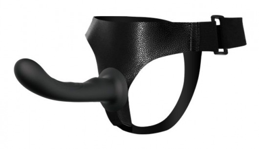 Страпон с изогнутой головкой Ultra Harness Curvy Dildo - 15,8 см. - Baile - купить с доставкой в Северске