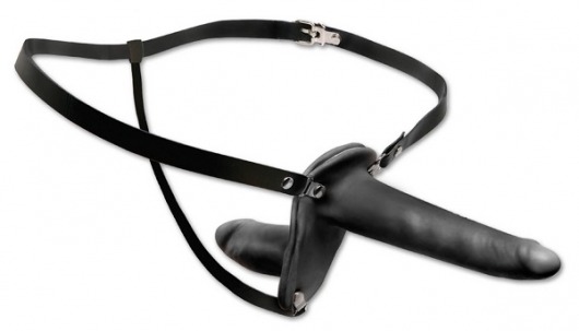 Женский страпон с вагинальной пробкой Double Penetrix Strap-on - 15 см. - Pipedream - купить с доставкой в Северске