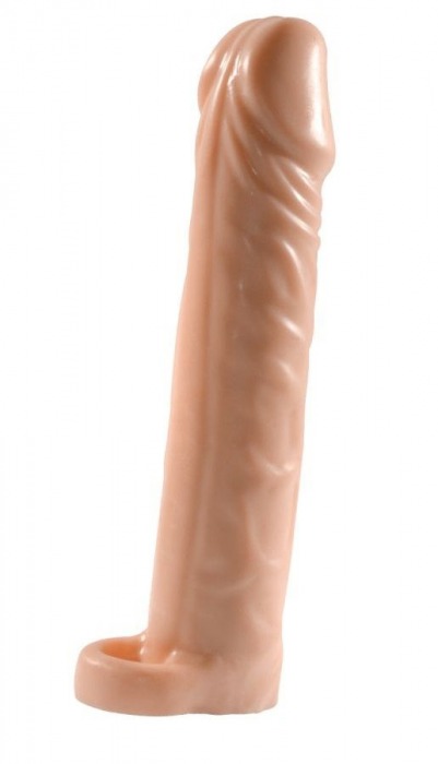 Телесная насадка-удлинитель Extension sleeve с подхватом - 17 см. - Sitabella - в Северске купить с доставкой