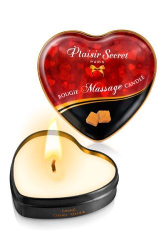 Массажная свеча с ароматом карамели Bougie Massage Candle - 35 мл. - Plaisir Secret - купить с доставкой в Северске