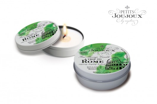 Массажная свеча Petits Joujoux Rome с ароматом грейпфрута и бергамота - 33 гр. - MyStim - купить с доставкой в Северске