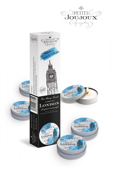Набор из 5 свечей Petits Joujoux London с ароматом ревеня, амбры и чёрной смородины - MyStim - купить с доставкой в Северске